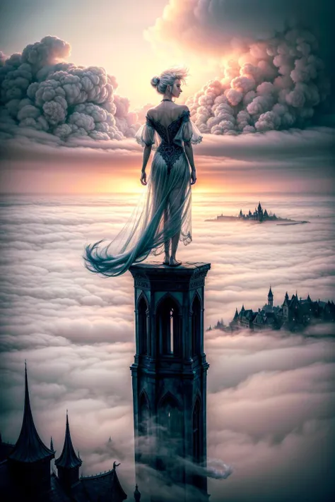 (masterpiece, absurdres, intricate), fantasy, (spirit girl), upper body, extremely delicate, glowing, see through, watching over tiny village, white, haunted, ghostly, spirit, haunting, spooky, creepy, (fog), (smoke), (floating hair), 8k GC wallpaper, Trending on artstation, <lora:add_detail:1>
