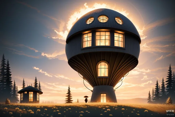 (Vector image:1.3) of (Award-winning photograph), (one hobbithouse in the middle of the mushroom forest), (Low-angle perspective), (natural lighting), (Wide-angle lens capturing vibrant scenery), hidden objects games, video game concept art, (8K Unity wallpaper), fine details, award-winning image, highly detailed, 16k, cinematic perspective, ((video game environment concept art style)), pretty colors, cinematic environment,(Flat style:1.3), Illustration, Behance