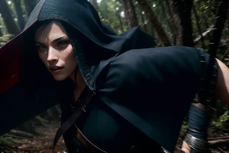 1girl, (VeronicaCipher:0.5), rogue, cloak, running in the woods, motion blur
(Highest quality:1.3), cinematic shot, masterpiece, (sharp focus:1.5), (photorealistic:1.3), detailed background, dark lighting, twilight lighting,
analog style, volumetric lighting, intricate details, UHD, film grains,
<lora:epiNoiseoffset_v2:1>