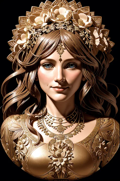 (analog:1.2), (concept art), poster of 1 female goddess, smile, portrait, (3d floral human cameo), (with 2D frame), Decoratifs ,by Alphonse Mucha, (realistic:1.25)
award winning, best quality, masterpiece, good highlights, good shading, volumetric lighting, dark theme, <lora:epiNoiseoffset_v2Pynoise:0.8>