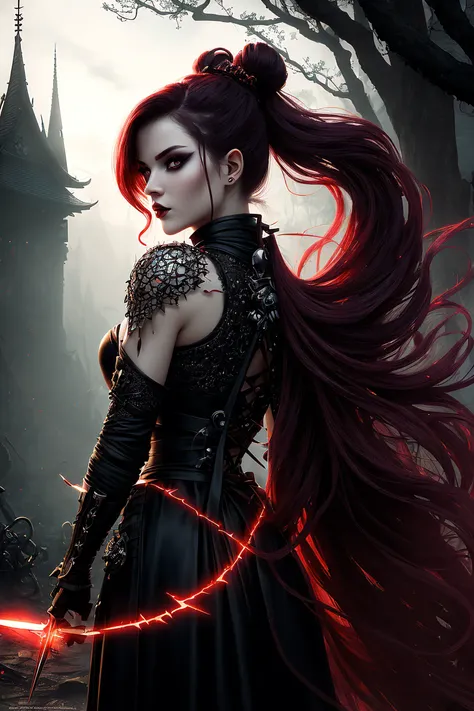 (((best quality))), (((ultra detailed))), (((masterpiece))), illustration,(The dark red blood cloud floats in the air,the red bat,blood magic),1girl,sex, perfect face,One of her hands waved a whip, volumetric lighting,sexy girl wowdk,crazy smile,red blood rain, crow,graveyard, fantasy, underground castle, ((muted colors, night, darkness)), makeup, mascara,translucent Skin, HALFTONE,cloud,LIGHT_PARTICLES,eldenring\(malenia\), 1girl, winged helmet, red cape, (malenia_blade:1.3), covered eyes, blood,red hair,(cursed_left_arm:1.3), <lora:DW:0.7>,, pug, (dark, horror, scary:1.2),(creepy, eerie, spooky:1.2),(surreal, dreamlike:1.1),(monster, creature, alien:1.2),(blood, gore, violence:1.1),(fog, mist, haze:1.0),(ghost, spirit, apparition:1.2),(skull, bone, skeleton:1.1),(tattoo, body art:0.75),(piercing, nose ring, lip ring:1.0),(hairstyle, color, wavy, curly:1.0),(goth, punk, emo:1.1),(jewelry, necklace, bracelet:1.0),(dark makeup, eyeliner, lipstick:1.1),(knife, weapon, sharp:1.1),(broken, shattered, cracked:1.2),(abstract, geometric, patterned:1.0),(shadow, silhouette, backlight:1.1),(glimmer, shine, sparkle:1.0)., milf, adult, 30 years old, ((masterpiece,best quality)),2girls, black kimono, black legwear, black ribbon, black hair, cherry blossoms, day, flower, hair bun, hair ribbon, japanese clothes, kimono, long hair, looking at viewer, looking back, multiple girls, obi, outdoors, (red devil eyes), red hair, ribbon, high heels, single hair bun, stairs, standing, statue, torii, tree, white kimono, full body, masterpiece, hyperdetailed, best quality, ultra-detailed, lens flare, glare, colorful flower, loraeyes, photoreal, backlighting, girl, translucent skin, subsurface scatter, supermodel, slender, taken off clothes, undressing, black longhair, loraeyes