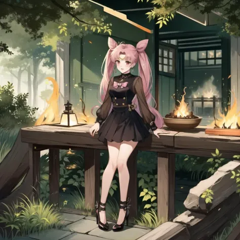 realistic, photo-realistic, award winning masterpiece with incredible details, epic stunning, masterpiece, best quality,
sailor chibi moon,pink hair,red eyes,,twintails,<lora:Sailor_Chibi_Moon-01:0.6>hair buns,high heels,(pubic hair:0.9),18 years old, pink pleated skirt,pink high heels,bink bow,heart broach, tiara
1girl, dslayer, a man in a green and brown armor, the only thing they fear is you, rip and tear until it is done, he is doom, the slayer's time is now, posing for a picture, (sexy_scifi, woman in a silver space costume, wearing sexy_scifi, posing for a picture:0.75),thisisfine, staying positive, surrounded by flames, fire, sitting, smoke
in garden, japan temple, torii, plants, outdoors, sunset, <lyco:Cyber_Armor:0.85> , <lora:thisisfineV3:0.4>