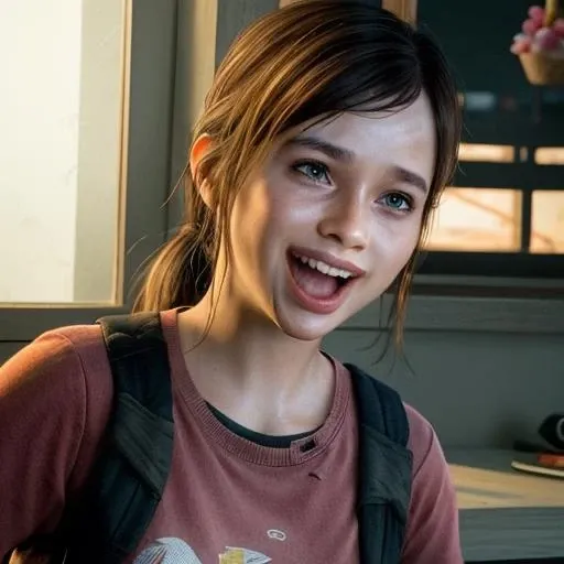 cute 3ll13tl01, adorable, smiling girl eating ice cream, candies flying all around her, Pixar, disnet, cinema lighting, gaming, 8k, magic, love <lora:3ll13tl01-10:0.7>