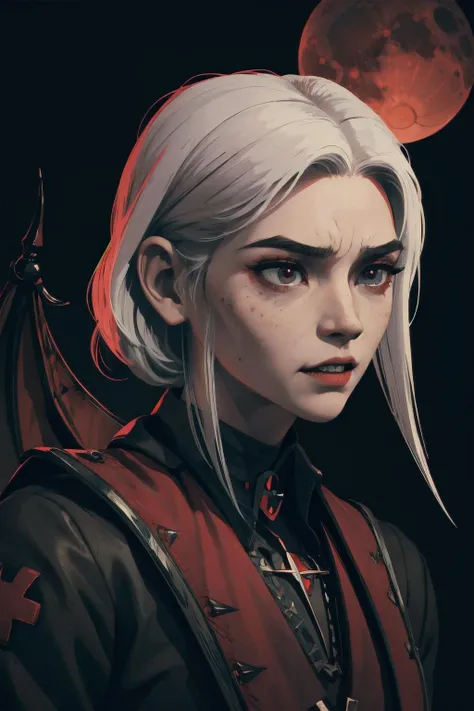 scary vampire nurse. blood moon. volumetric light. pointy teeth. bloody face. overalldetail-detail_++_-_overall_detail , kkw-skin-det-all_checkpoint_skin_detail_-_skin_detail_v1.0, <lora:hipoly_3dcg_v7-epoch:0.7>
