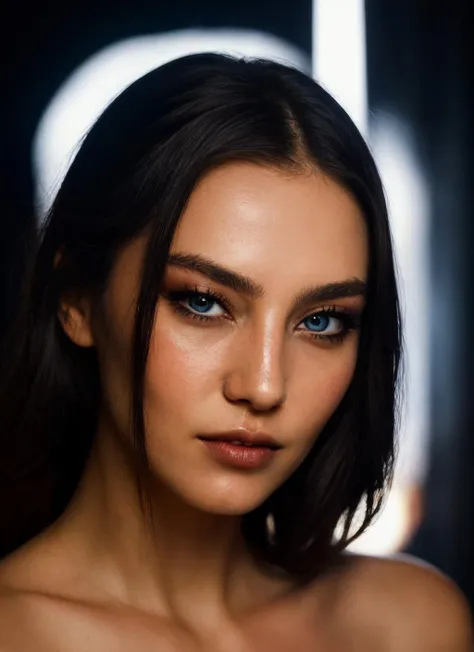 closeup portrait of woman sim0ne, cinematic lighting, glamour photoshoot, <lora:sim0ne:0.7>