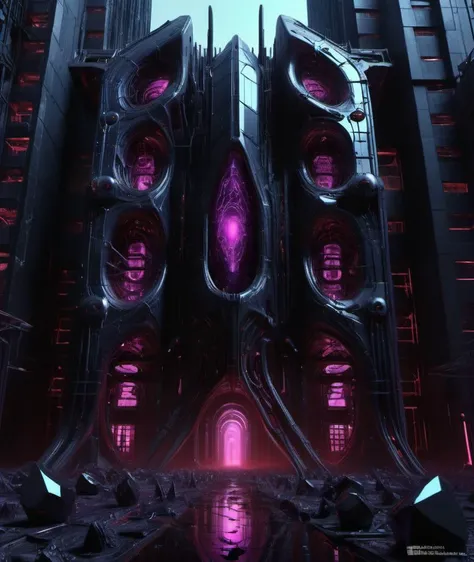 <lora:DonM5yn1hXL:1> DonM5yn1hXL , synth, husk,        Office Buildings, Conglomerate stone, science fiction, building, architecture