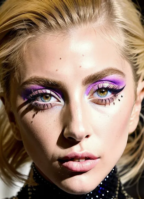 modelshoot style, raw photo of a supermodel sks woman wearing shimmering clothes walking on the ramp at milan fashion show, tattoos, 8k, intricate details, detailed face and eyes,(rendered eyes) <lora:epiNoiseoffset_v2:1>, <lora:locon_gaga_v1_from_v1_64_32:1.3>