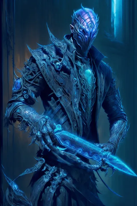 <(masterpiece, realistic:1.3), (extremely intricate:1.2, (better quality:1:1)> a man in a hoodedie with a knife in his hand, gothic art, arch mage, crisp clear rpg portrait, black gears, beautiful boy necromancer, transparent backround, the shrike, masked face <lora:Moommst-03:1> <lora:ProtossBundle:1> NerazimAI