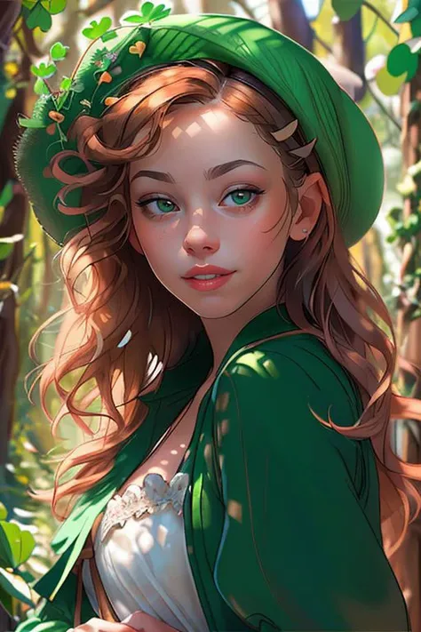 Merger_emlit_satheral
posing in an (enchanted forest:1.2) dressed as a (leprechaun:1.2), (shamrocks, clovers:1.2), , lucky charms, leprechaun, green clothing, green jacket and green shorts and a green hat, (magical:1.2), (enchanting:1.2)
bokeh, f1.4, 40mm, photorealistic, raw, 8k, textured skin, skin pores, intricate details <lora:epi_noiseoffset2:1>, epiCRealism <lora:detail_slider_v4:1.0> <lora:ClothingAdjuster3:-0.8>