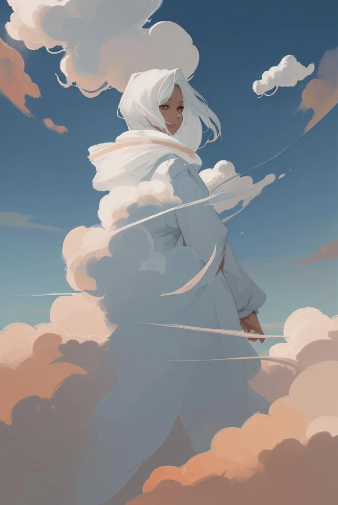 woman AND cloud