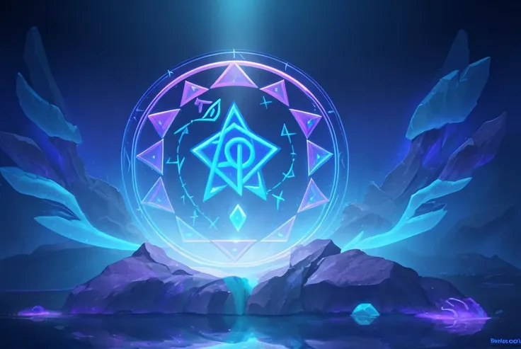 runes, glowing symbols, magic spell, dmt, geodes,flowing lights, flowing glowing water, iridescent, neon lighting, uv light,