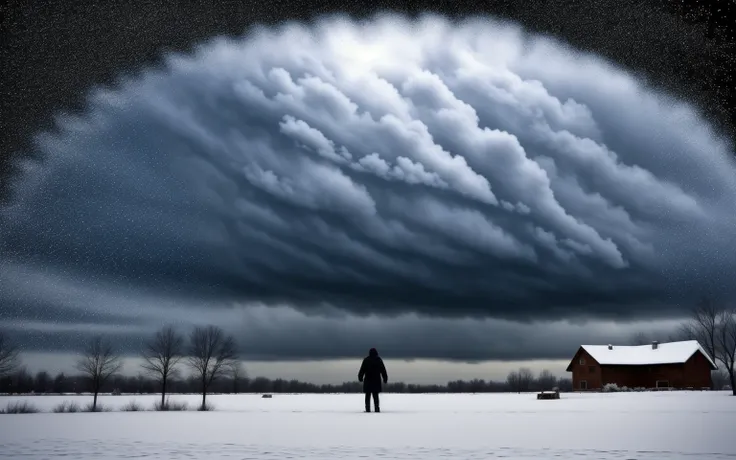 Storm has set the heavens scowling, Whirling gusty blizzards wild, Now they are like beasts a-growling, Now a-wailing like a child. Now along the brittle thatches They will scud with rustling sound, Now against the window latches Like belated wanderers pound.