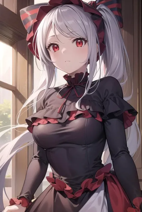 great quality ++ Extremely detailed high resolusionolution, (((very aesthetic))), expressive eyes, (((perfect face))), (((((face symmetrical))))), ((((perfect face)))), (((((good anatomy))))), (((perfect hands))), (((8k)))), UHD, HD wallpaper, (((high detailed calidra, (((((1girl)))))), only, ((((Masterpiece)))), ((((Best quality))))), ((((high resolution)))), Highly detailed, (illustration), beautiful detailed eyes, (((combatant))), (((1girl)))), (((((((illyasviel von einzbern)))))), (((((purple hair))))), (((((gothic lolita)))), ((((ponytail)))), (((shalltearcostume))), (((((smile))))), (((frilled dress))), (((dress))), (((lolita fashion))), Long wavy hair, (((red eyes))), (((milfication))), (((mature female))), ((((((gigantic breasts)))))), (((Accurate fingers))), ((((Unnatural hands)))), strange eye, (((walking))), (((female pose))), ((((from the knees to the head)))), (((forest in the night))),
