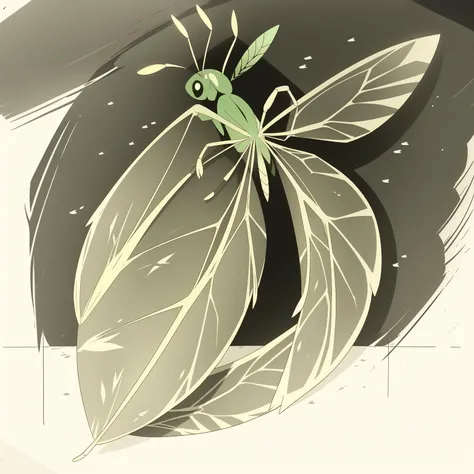(masterpiece, best quality:1.2), (sketch:1.1), paper, no humans, a bug, firefly, common eastern, yellow-green bioluminescent abdomen, on a leaf, in a backyard, dusk, long antennae, glowing, enchanting, hindwing venation, small, close-up