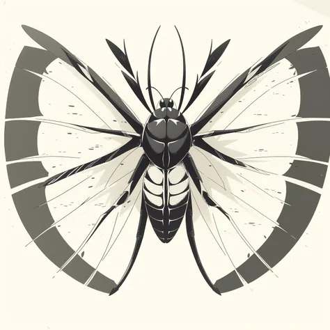 (masterpiece, best quality:1.2), (sketch:1.1), paper, no humans, a bug, cicada killer, black and yellow striped body, on a flower, in a garden, sunny, long antennae, mandibles, predatory, solitary, hindwing venation, medium, close-up