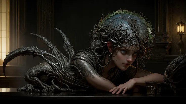 cinematic film still magnificent Flower midnight Nenufar ,concept art by Artificial Nightmares incredible detailed shot, perfect composition, beautiful detailed intricate insanely detailed octane render trending on artstation, 8 k artistic photography, photorealistic concept art, soft natural volumetric cinematic perfect light, chiaroscuro, award - winning photograph, masterpiece, oil on canvas, raphael, caravaggio, greg rutkowski, beksinski, giger
. shallow depth of field, vignette, highly detailed, high budget, bokeh, cinemascope, moody, epic, gorgeous, film grain, grainy