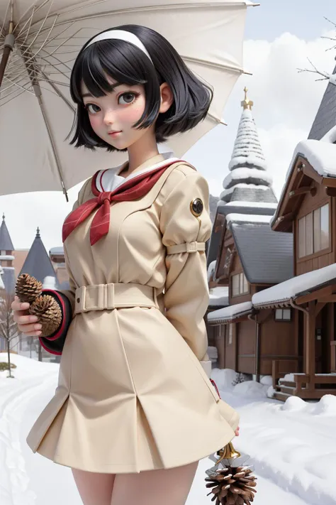 1girl, (art by Shigenori Soejima:1.0) and (Fay Godwin:1.2) and (William Copley:0.9) , masterwork Redshift render, hyper detailed, intricate details, 3/4 view of a Efficacious Magical [Vintage|Persian] ([Locust:nosh:1]:1.3) , it has cute details, it is smooth, Pinecone background, crowded cityscape with Maple tree, Snowy, split diopter, Magic Realism, Shameless, Primitivism, Gel lighting, 800mm lens, two colors, bloom, nightmare fuel, hyperdetailed, highly detailed, ornate