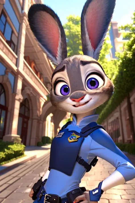 ((best quality)), ((masterpiece)), (detailed), Judy bunny, <lora:Judy-Zootopia:0.9>