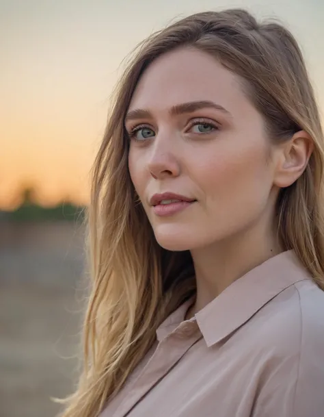 professional close-up portrait photography of the face of a beautiful ((ohwx woman)) <lora:olsen_lora_sdxl_v1-000009:1> at sand pit quarry during Twilight, Nikon Z9