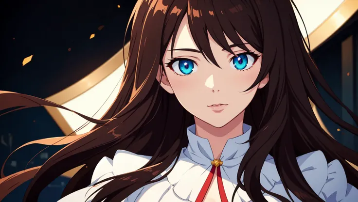(illustration), (masterpiece), (best quality), (detailed), ultimate waifu character, inspired by top-rated anime and manga styles, elegant and charming, flowing hair, captivating eyes, fashionable outfit, expressive and dynamic pose, soft lighting, rich color palette, high-resolution 8k, digital painting, perfect balance between realism and stylization