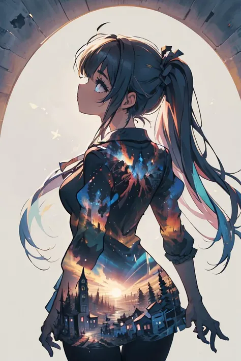 (masterpiece, best quality), 1girl, <lora:silhouette:0.8> silhouette