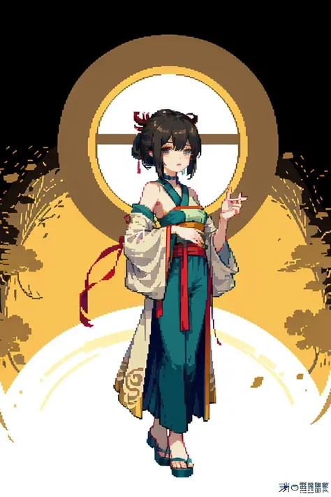 (masterpiece, top quality, best quality), pixel,pixel art,1girl, full body, hanfu,
<lora:pixel_f2:0.5> <lora:elegantHanfuRuqun_v10:0.9>