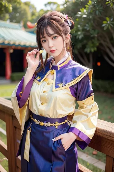 Photo quality,Masterpiece,Realistic,(16 year old cute kung fu girl:1.9),(Detailed young face:1.9),(Very embarrassed look:1.9),(Thin legs:1.9),(Wearing classical Chinese national costumes:1.9),(Chinese Girl:1.9),((Droopy eyes:1.9)),((Body type of a 16 year old girl,Small Tits:1.9)),(Cute school girl hairstyle:1.9),((Skinny Legs)),Very pale skin,Show your forehead,Detailed body,Detailed hands,No makeup