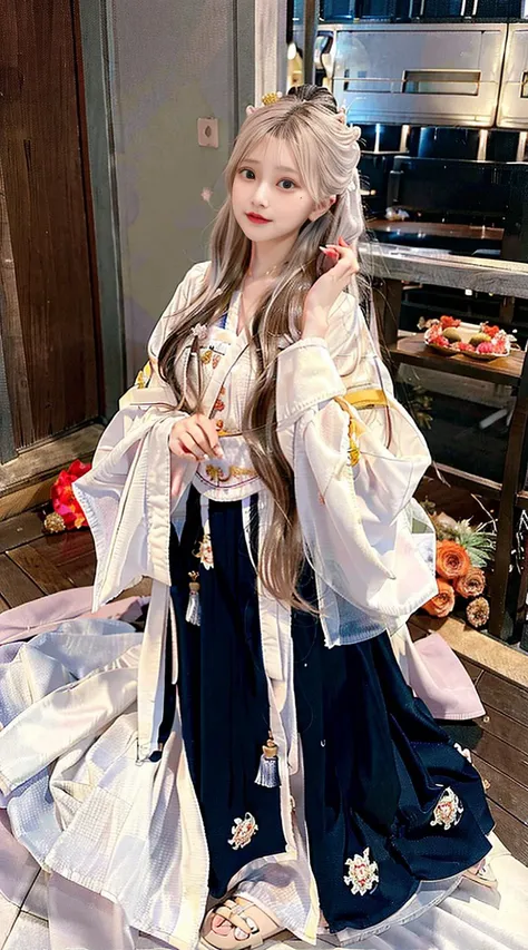 <lora:japaneseDollLikeness_v10:0.1> <lora:taiwanDollLikeness_v10:0.3> <lora:koreanDollLikenesss_v10:0.6> <lora:hanfu_v29:0.8>girl, (4k, best quality), (realistic, photo-realistic), perfect hand,cute, dating, (nose blush), (closed mouth) medium breasts, breasts, beautiful detailed eyes,1girl wearing tangstyle,<lora:japaneseDollLikeness_v10:0.3>,<lora:hanfu_v2.8:0.7>,(tangstyle,hanfu,full body:1.2)