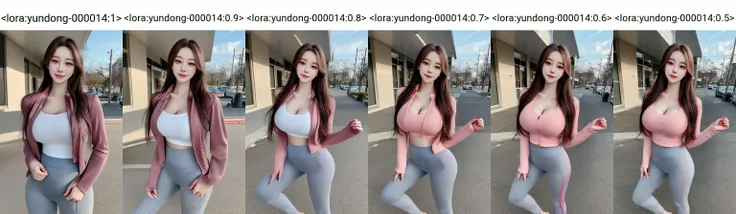 (8k, RAW photo, best quality, masterpiece:1.2), (realistic, photo-realistic:1.37),\(ulzzang-6500-v1.1\),\(detailed eyes\), \(detailed facial features\), \(\(detailed clothes features\)\), (full body:1.3),(large breasts),(face focus),extremely detailed CG unity 8k wallpaper, huge filesize, ultra-detailed, highres, absurdres,beautiful eyes,ray tracing, dramatic shadows,fine detail,dramatic angle,high saturation,lens flare,(standing),soft light,Detailed skin texture, detailed clothing texture,looking at viewer, 
1girl, solo,light blush,(smile face,happy),solo,  <lora:yundong-000014:1> long_tracksuit,yoga pants <lora:koreandolllikenessV20_v20:0.5> <lora:taiwanDollLikeness_v10:0.3>,