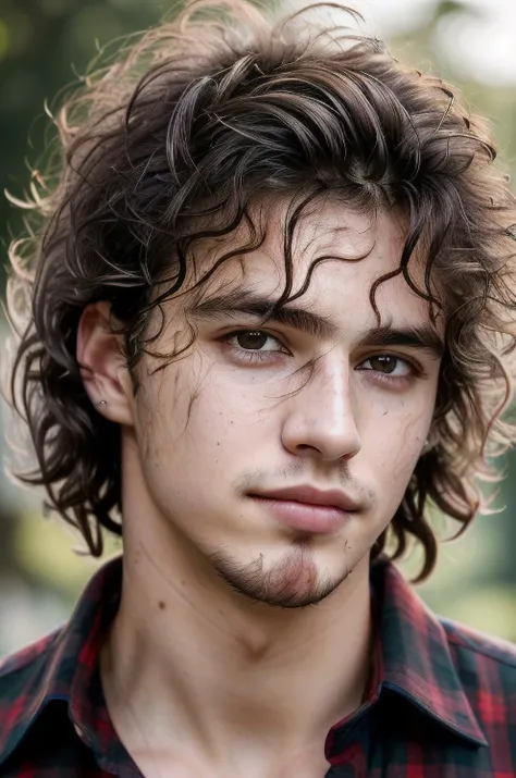 (masterpiece:1.4), professional portrait photography, close-up of the face of a young handsome guy of 22 years old, visible skin texture, visible skin details, visible facial details (jaw marked), has black hair (messy hair:1.6), plaid shirt, soft light,
shot on Lumix GH5 (cinematic bokeh, dynamic range, vibrant colors)