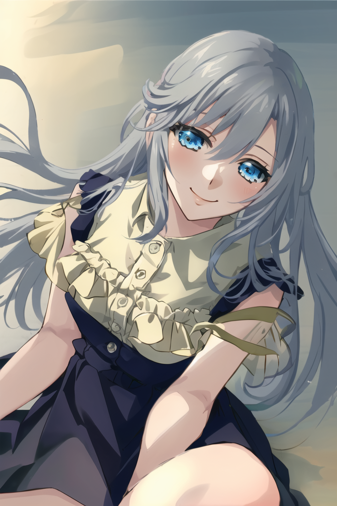 A close up of a person with long hair and a dress - SeaArt AI
