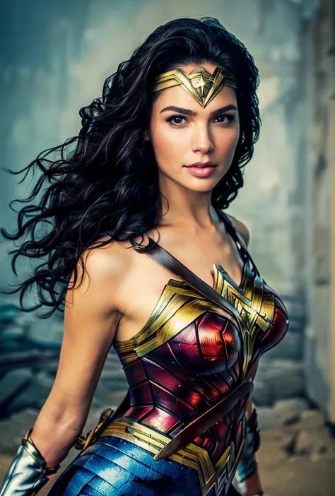 <lora:GalGadot:0.85:lbw=1,0,0,0,1,1,0,0,1,1,1,1,1,1,1,1,1>gaierjiaduo face,gaierjiaduo body,
(wonderwomansuit), wonder woman, 1girl, weapon, solo, armor, long hair, black hair, boots, brown eyes,
supermodel,pose,
(grin),smile,
(8k, RAW photo, best quality, masterpiece:1.2), (realistic, photo-realistic:1.55), (ultra-detailed:1.34), (highres:1.34),
<lora:wonderwomannewsuit:0.34> <lora:more_details:0.2>