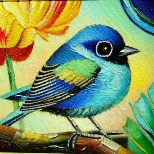 (best quality, 4k, 8k, alto, main part: 1.2), ultra-detalhado, (Realistic, photorealista, photo-realistic: 1.37), bright colors, clear lighting, Bird of Paradise, multi color parrot, sitting on a trunk , presigious bird, penas coloridas, neutral green background, colorida, vibrant, Surprisingly vivid, unique patterns, Artistic portrait, feather patterns that blend perfectly, translucent wings, A charming sight, fascinating vision, breathtaking images,