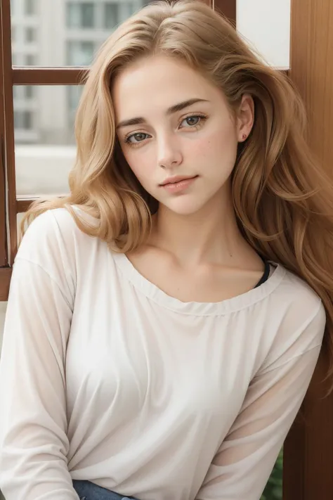 KiannaStupakoff, shirt, long sleeves, upper body