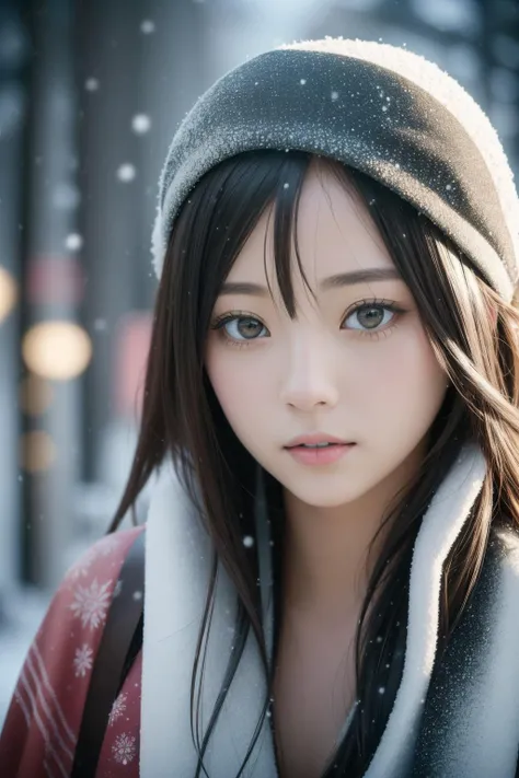 1girl, gorgeous Chalk painting, highly detailed, medium shot of a Natural Offensive ("The Lost Tribe":1.3) , at Apocalyptic city street, crowded roots and nature, Snowing, shallow depth of field, Visual novel, Relieving, Japonism Art, Beautifully Lit, Selective focus, Mono Color, behance, stylized, hyperdetailed, Pixabay, nature-inspired