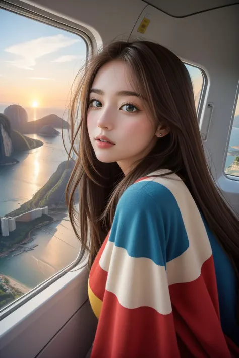 1girl, [ (graphic design art by Milton Glaser:0.9) and (Steve Hanks:0.7) :8], colorful art, epic Drawing, Golden ratio, landscape of a Dull 1980'S ([Cologne:Christ the Redeemer:5]:1.3) from inside of a Wind turbine, Peasant beach with Azalea, at Sunrise, Romantic, stylized, Margins Art, Moonlight, F/2.8, Single Color, opulent, moody, lots of details, extremely hyper aesthetic