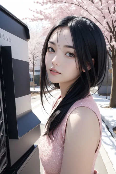 1girl, (by Johannes Voss:1.3) and (Elias Ravanetti:1.2) and (Antony Gormley:1.0) , 8k Digital art, Double Exposure, upper body shot of a Hong Konger ([Azalea|Snow plow]:1.3) , it is very Intensive and Literal, it is in a Dark Fantasy setting, it is with cherry blossom pink images, Quaint street in background, deep indigo flower field and Proxima Centauri in background, Spring, Bokeh, Fearful, Computer Art, Warm lighting, L USM, Monochrome, Cross Processing, key visual, extremely beautiful, award winning
