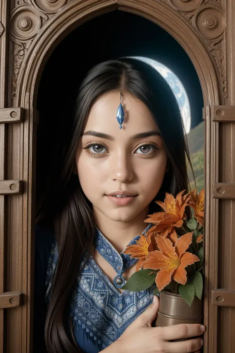 1girl, (by Johan Messely:0.8) , dark sock puppet of an intricate background, Rule of Thirds, landscape of a Distorted Tribal ([Provence|El Salvador]:1.3) from inside of a Bridge, [Chilean|Ecuadorian] blossoms and forest, at Overcast, detailed, masterpiece, Cosy, Medieval art, Moonlit, pinhole lens, fluorescent blue hue, Zentangle, Neon and dark red splash, beautiful, Concept Art World, gritty, symmetry