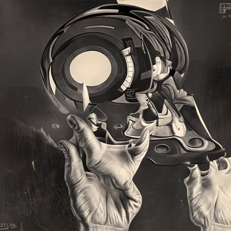 masterpiece, best quality, ultra high res, (psychedelic art:1.3), queen, <lora:add_detail:1> <lora:Escher:1>