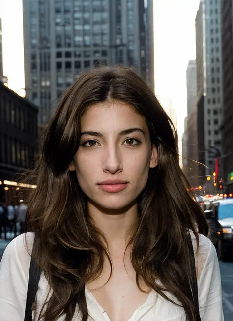 photo of sks woman, pale skin, working class in new york city, upper body, detailed skin, 20 megapixel, canon eos r3, detailed, detailed face, <lora:locon_taniaraymonde_v1_from_v1_64_32:1>