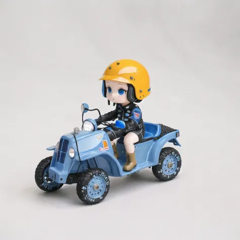 <lora:vallavica_animals:1.2>, vallavica_animals, porcelain animal, ceramic figurine, chibi, cute, 1girl, bangs, black gloves, blonde hair, blue eyes, flag, gloves, ground vehicle, helmet, highres, holding, kv-2, long sleeves, looking at viewer, military, military vehicle, motor vehicle, night, night sky, parted lips, short hair, short jumpsuit, sky, snow, solo, t-34, tank