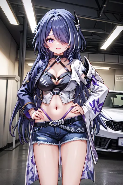 1girl, solo, wispy hot women in the back of a convertible car,
<lora:Acheron:0.8>, hair over one eye, bangs, hair ornament, purple hair, purple eyes, bright pupils, renaissance, depth of field,
squealing, Dean Ellis, One hand on hip pose, Denim Jacket, Bermuda shorts, Slip-on sneakers, excited, happy, smile,,
Highway, intricate, highly detailed, digital painting, artstation, matte, sharp focus, overwrought DeviantArt, mature female, medium breasts, tall female,
<lora:hyperdetailer_v095:0.6>, <lora:outline:0.3>,, weird atmosphere, (best quality:1.1), (masterpiece:1.2), high quality shadow, beautiful detailed, (high detailed skin, skin details), (wide_landscape, 8k), beautiful face, detailed eyes, depth of field, dramatic light, best quality, highres, best shadow, best illumination,<lora:ButtCrack:1.0><lora:ButtCrack:1.0>