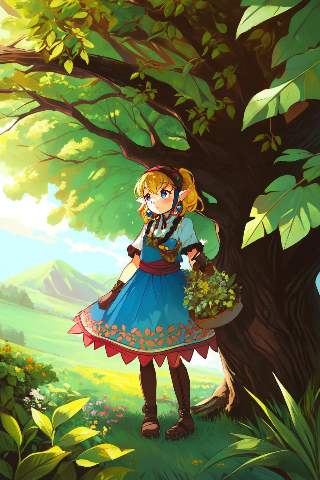 (masterpiece, best quality), intricate details,
1girl, <lora:Agitha_Zelda:0.8> Agitha_Zelda,
jungle, tribal, vines, canopy,