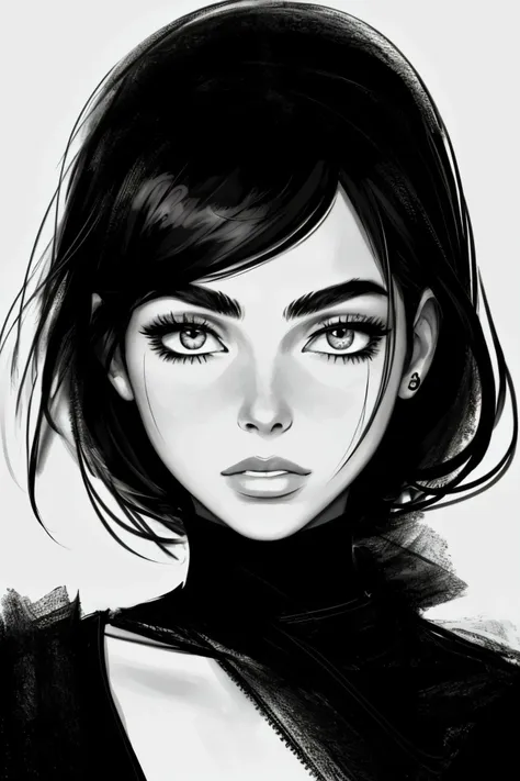 (silhouette style, black and white, contrast, simple:1.15), oil painting style portrait of <lora:sd15_ElizabethTurner_locon_64_v2-000022:1> ElizabethTurner, face, eyes, astrology symbols