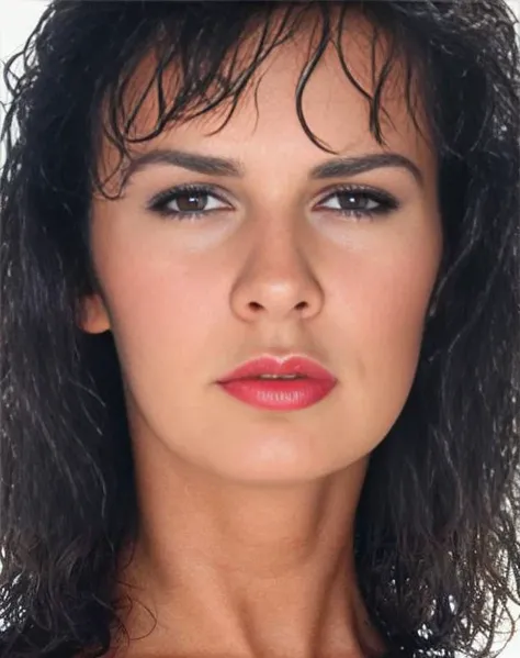 Close-up stock color photo of (young) donnaewin, ((fully-dressed)) and ((looking)) at viewer, with high detail on face, eyes and lips; professional photograph, Zeiss 50mm F8, award-winning photo, (muted) photographic stock, 1970s