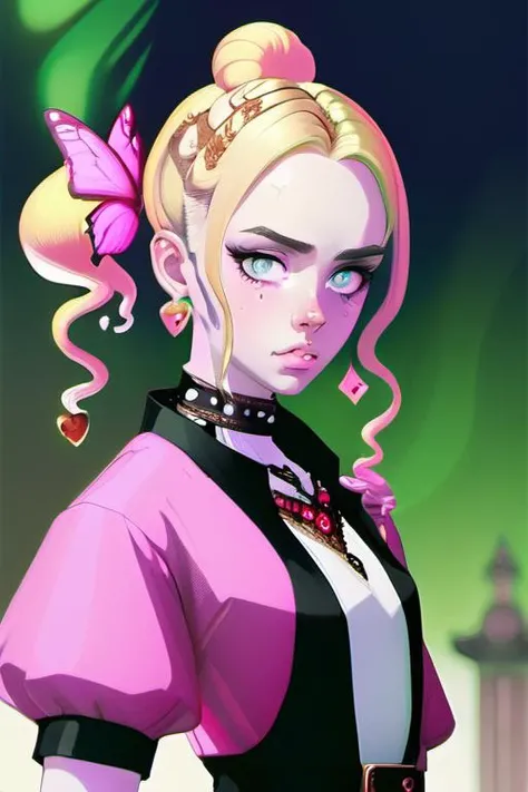 a professionnal photo 1girl, blond, pale skin, solo, face focus, perfect eyes, perfect lips, perfect face, headband, lace choker, small heart pendant, earring, light pink lipstick, gentle smile, white shirt, looking at viewer, blurry background, sfw, masterpiece, best quality <lora:envy_xl_test_5:1>