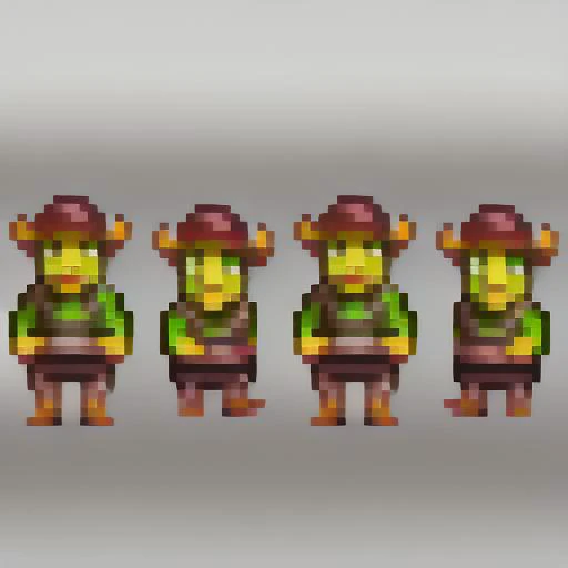 <lora:shrekDiffusionLora_swamp10:1> shrk sprite PixelartFSS