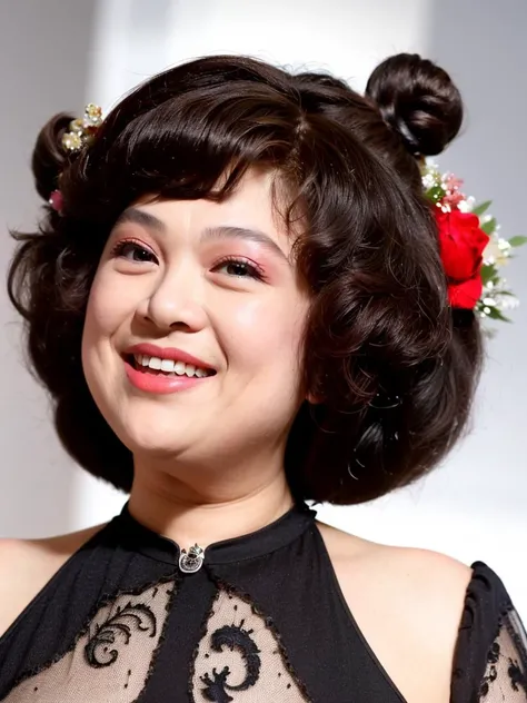 1girl, solo, dress, black hair, ponytail, red dress, smile, earrings, simple background, jewelry, looking at viewer, black eyes, makeup, ulzzang-6500v1.1, (original: 1.2), (realistic: 1.3) , beautiful girl with beautiful details, extremely detailed eyes and face, eyes with beautiful details, absurd, incredibly absurd, huge file size, ultra detail, high resolution, ultra detailed, best quality, masterpiece, illustration, ultra detailed and beautiful, ultra detailed, CG, unity, 8k wallpaper, amazing, fine Detail, masterpiece, top quality, official art, extremely detailed CG unity 8k wallpaper, cinematic lighting, (perfect shiny skin:0.6), slim and smooth lines, (floating) <lora:shendianxai:0.8>