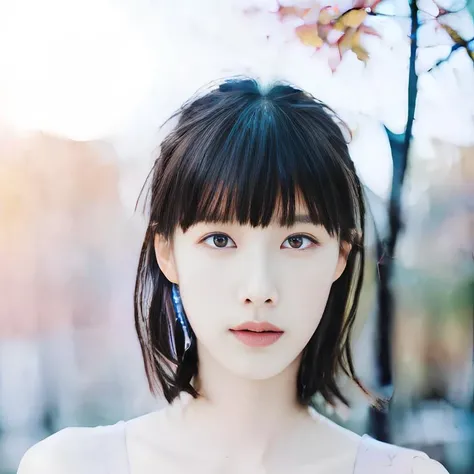 (8k, best quality, masterpiece:1.2),(best quality:1.0), (ultra highres:1.0), Fisla, watercolor, a beautiful woman, shoulder, hair ribbons, by agnes cecile, half body portrait, extremely luminous bright design, pastel colors, (ink:1.3), autumn lights, <lora:Hong_Kong_Model_likeness:1.0>