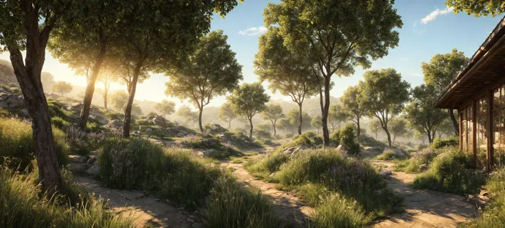 <lora:add_detail:1> detailed, verdant landscape, perfect quality, ray tracing, HDR
